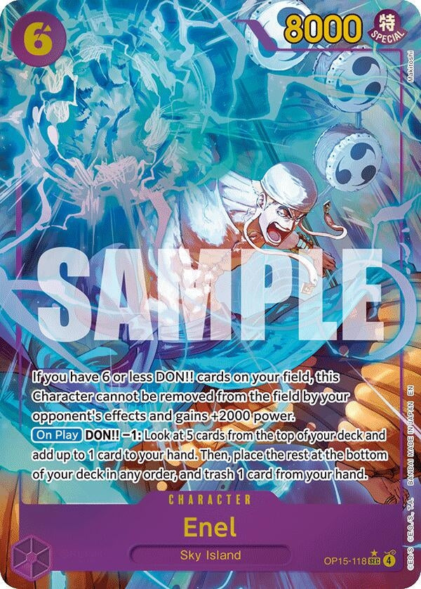 Enel (OP15-118) (Alternate Art) (OP15-118) (Adventure on Kami's Island) (OP15-EB04)