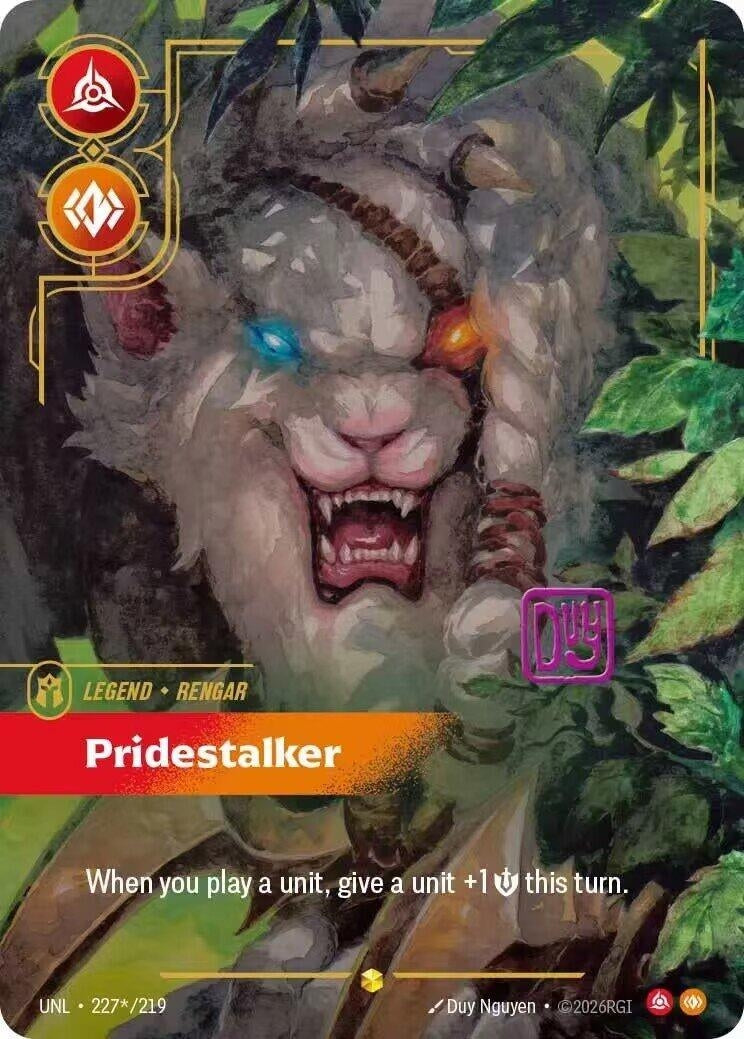 Image for Rengar - Pridestalker (Signature) (227*/219) (UNL) - Riftbound: League of Legends Trading Card Game