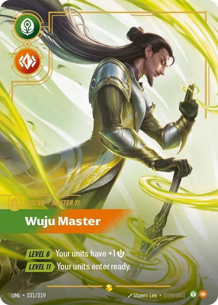 Image for Master Yi - Wuju Master (Overnumbered) (231/219) (UNL) - Riftbound: League of Legends Trading Card Game