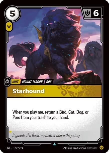 Image for Starhound (167/219) (UNL) - Riftbound: League of Legends Trading Card Game