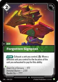 Forgotten Signpost - Unleashed - 045/219