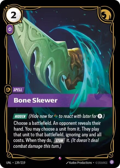 Bone Skewer (139/219) (UNL)