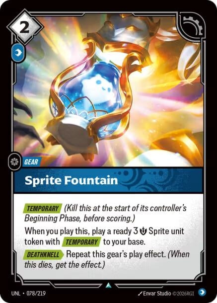 Image for Sprite Fountain (078/219) (UNL) - Riftbound: League of Legends Trading Card Game