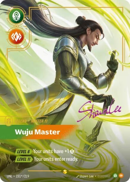Image for Master Yi - Wuju Master (Signature) (231*/219) (UNL) - Riftbound: League of Legends Trading Card Game