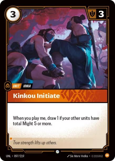 Image for Kinkou Initiate (097/219) (UNL) - Riftbound: League of Legends Trading Card Game