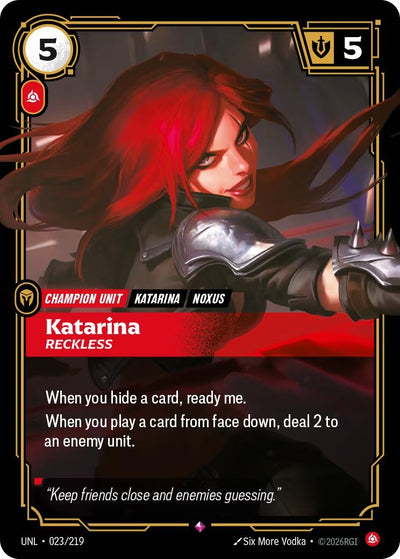Katarina - Reckless (023/219) (UNL)