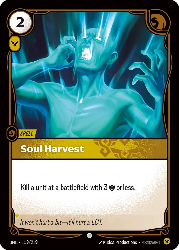 Image for Soul Harvest (159/219) (UNL) - Riftbound: League of Legends Trading Card Game