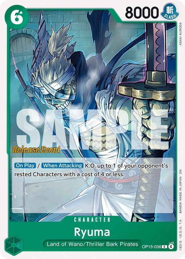 Image for Ryuma (OP15-036) (OP15 RE) - One Piece Card Game
