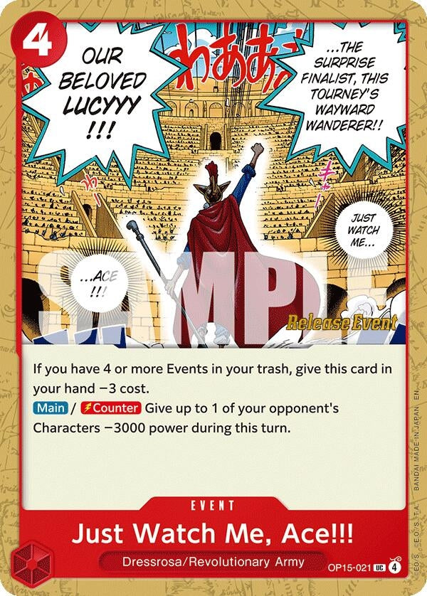 Image for Just Watch Me, Ace!!! (OP15-021) (OP15 RE) - One Piece Card Game