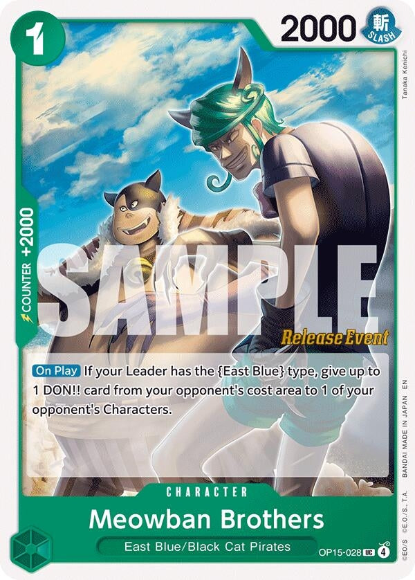 Image for Meowban Brothers (OP15-028) (OP15 RE) - One Piece Card Game
