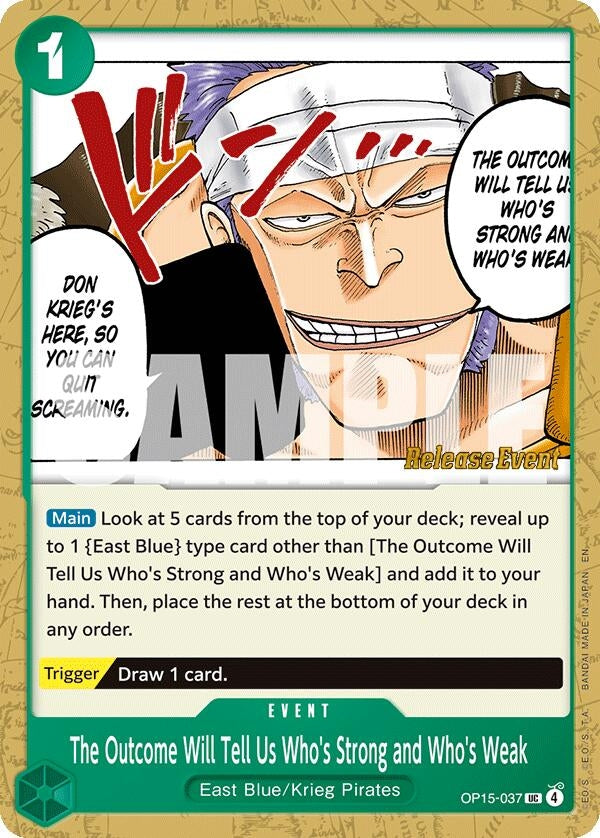 Image for The Outcome Will Tell Us Who's Strong and Who's Weak (OP15-037) (OP15 RE) - One Piece Card Game