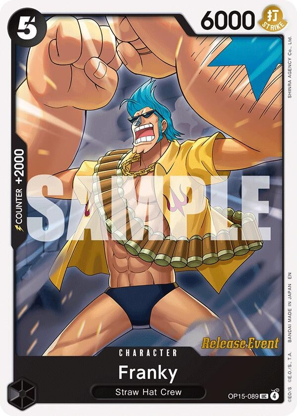 Image for Franky (OP15-089) (OP15 RE) - One Piece Card Game