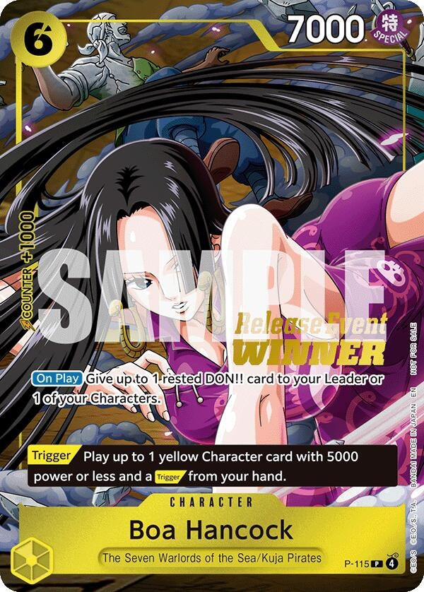 Image for Boa Hancock (OP15 Release Event Winner) (P-115) (OP-PR) - One Piece Card Game