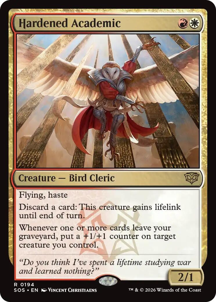 Image for Hardened Academic (194) (SOS) - Magic: The Gathering