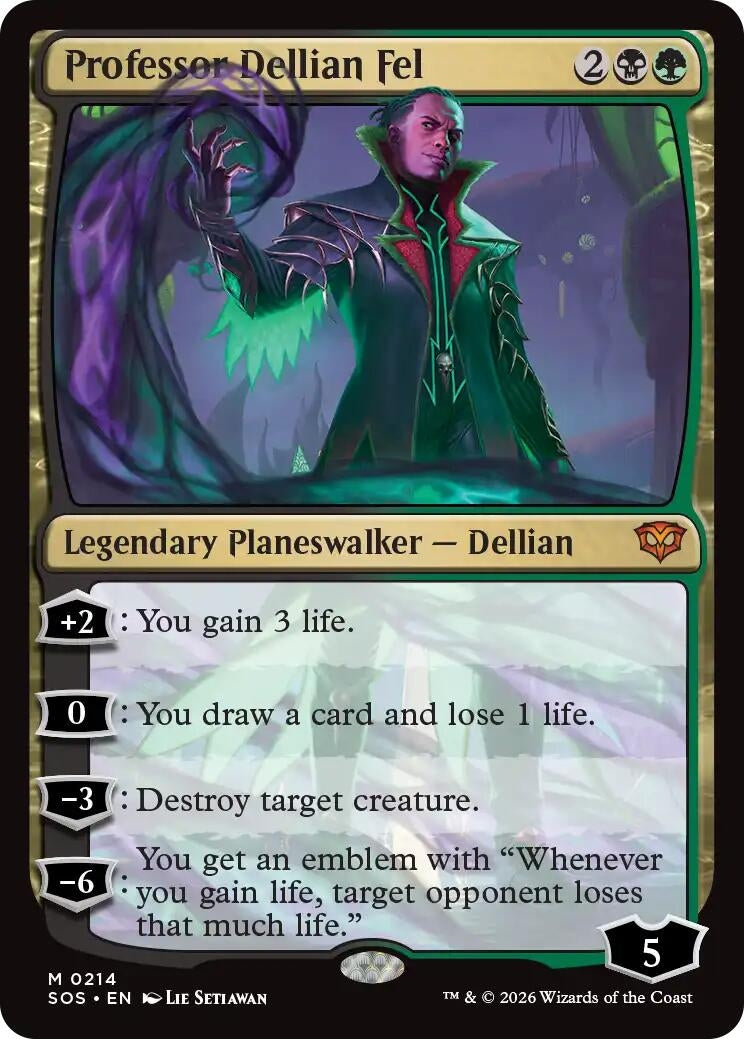 Image for Professor Dellian Fel (214) (SOS) - Magic: The Gathering