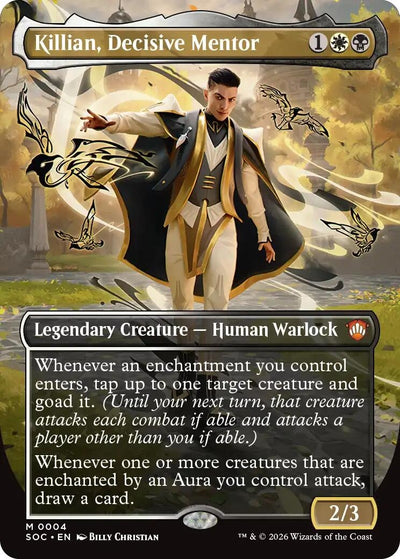 Killian, Decisive Mentor (Borderless) (4) (SOC)