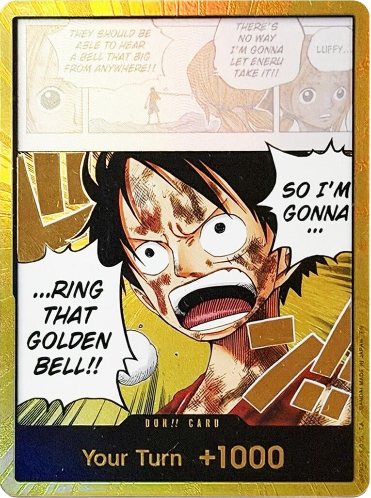 Image for DON!! Card (Luffy) (Gold) (OP15-EB04) - One Piece Card Game
