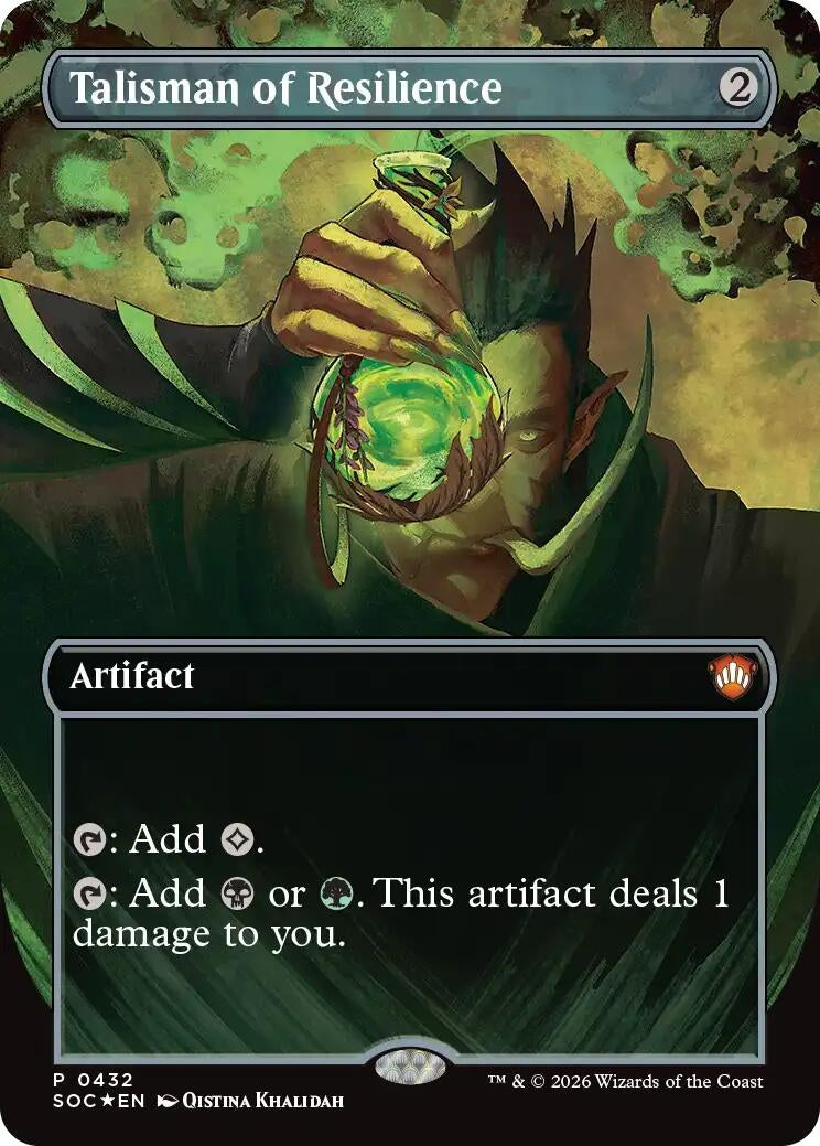 Image for Talisman of Resilience (Borderless) (432) (SOC) - Magic: The Gathering