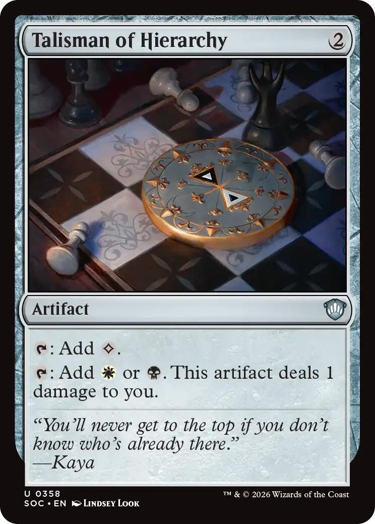 Image for Talisman of Hierarchy (358) (SOC) - Magic: The Gathering