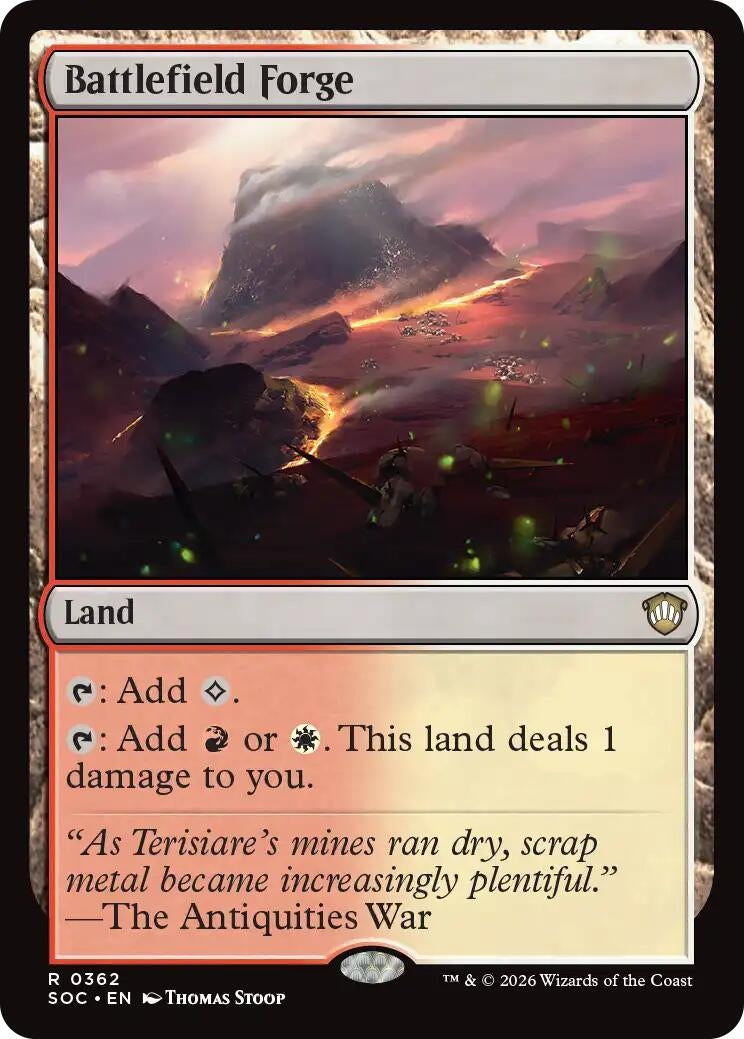 Image for Battlefield Forge (362) (SOC) - Magic: The Gathering