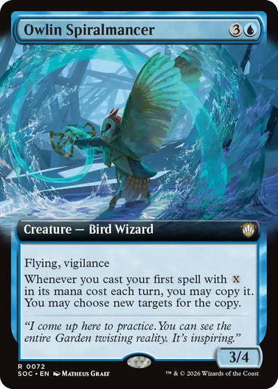 Owlin Spiralmancer (Extended Art) (72) (SOC)