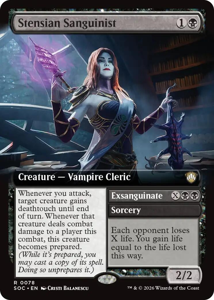 Image for Stensian Sanguinist (Extended Art) (78) (SOC) - Magic: The Gathering