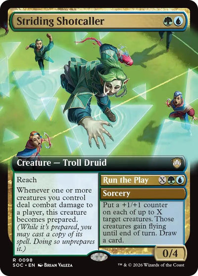 Striding Shotcaller (Extended Art) (98) (SOC)