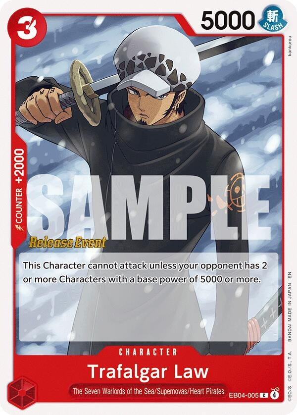 Image for Trafalgar Law (EB04-005) (OP15 RE) - One Piece Card Game