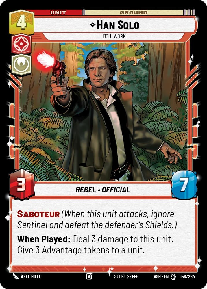 Image for Han Solo - It'll Work (158/264) (ASH) - Star Wars: Unlimited