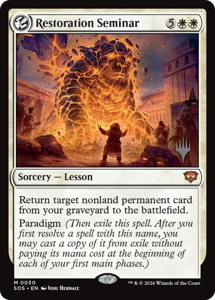Image for Restoration Seminar (30) (PPSOS) - Magic: The Gathering