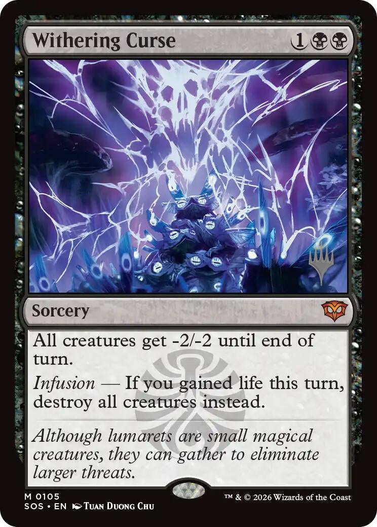 Image for Withering Curse (105) (PPSOS) - Magic: The Gathering