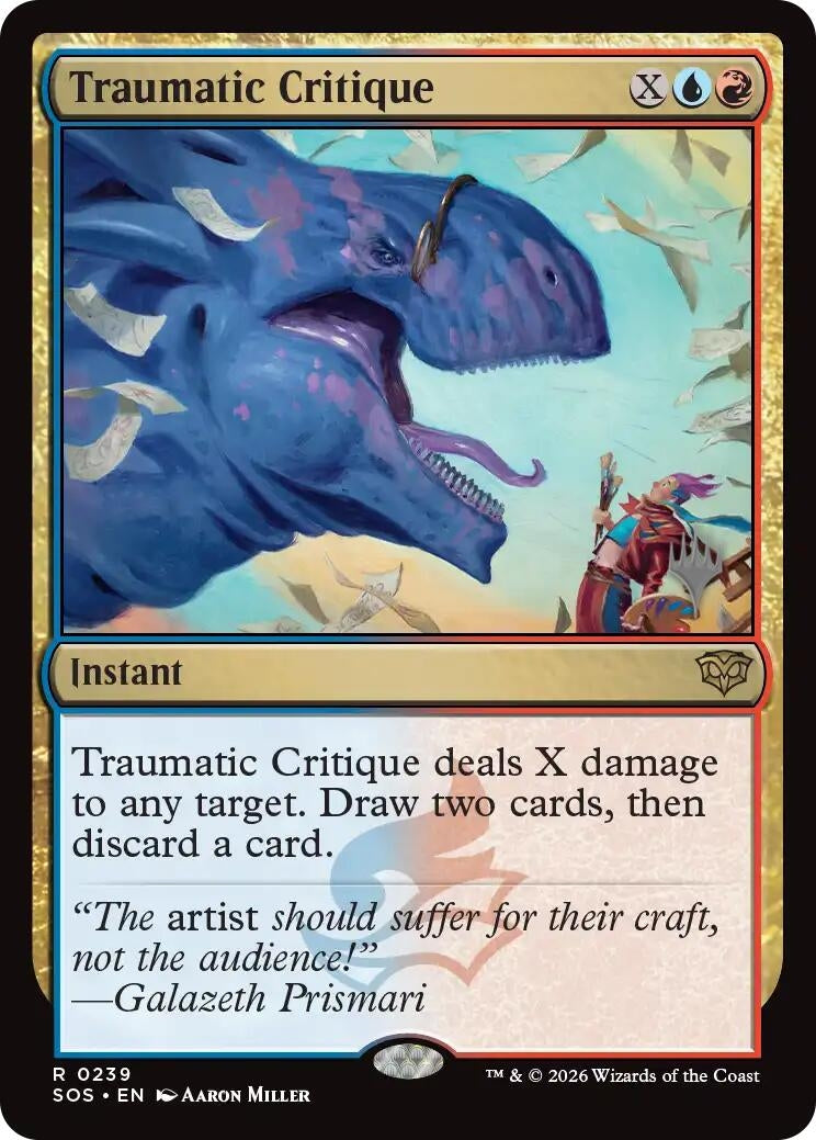 Image for Traumatic Critique (239) (PPSOS) - Magic: The Gathering