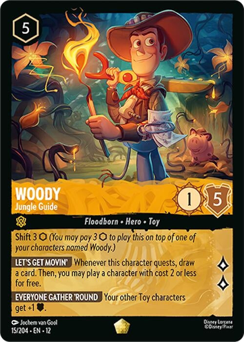Image for Woody - Jungle Guide (15/204) (12) - Disney Lorcana