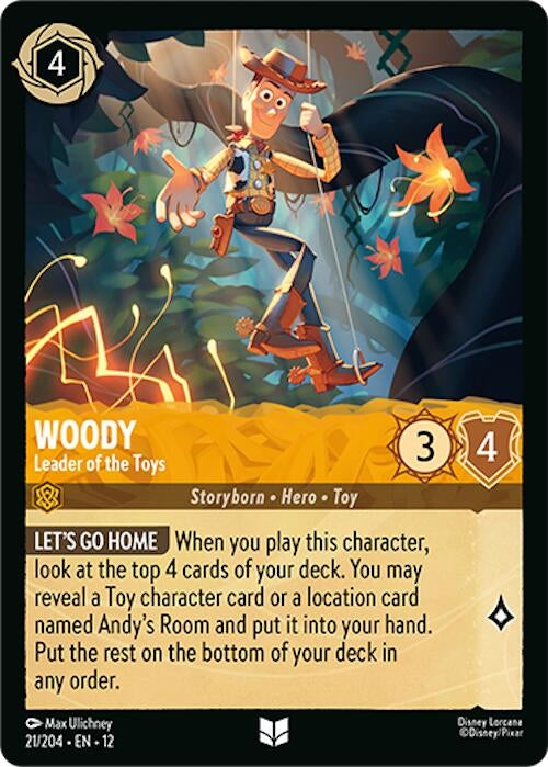 Image for Woody - Leader of the Toys (21/204) (12) - Disney Lorcana