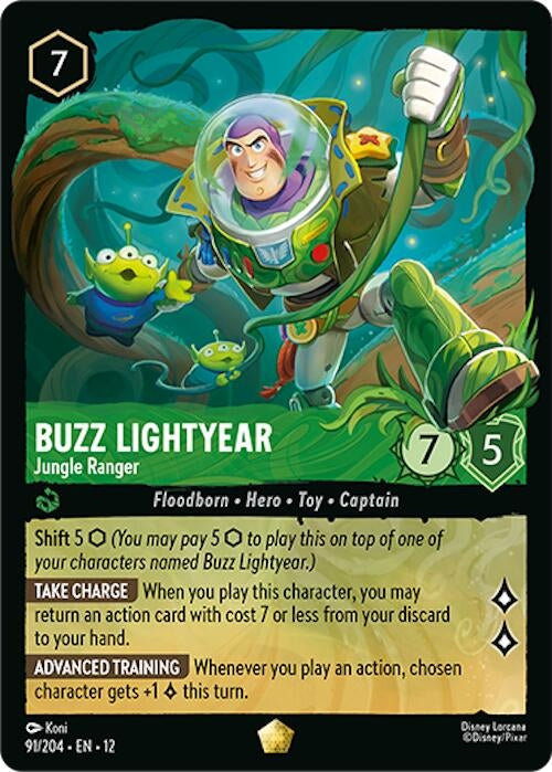 Image for Buzz Lightyear - Jungle Ranger (91/204) (12) - Disney Lorcana