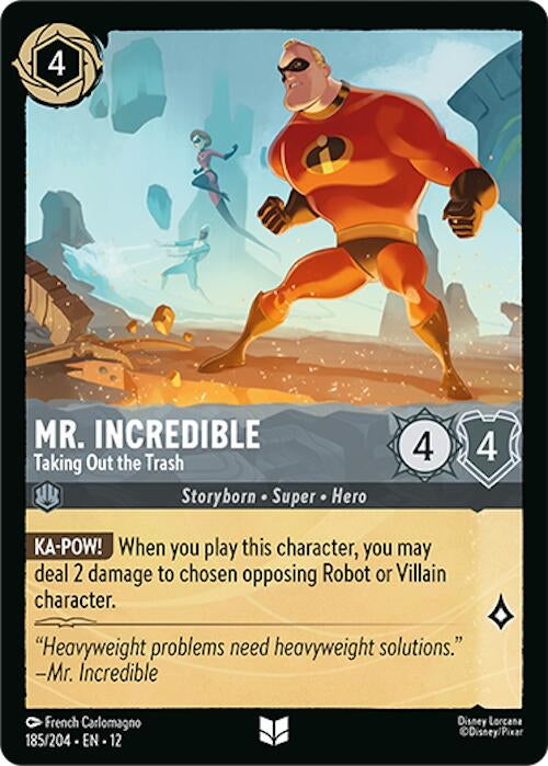 Image for Mr. Incredible - Taking Out the Trash (185/204) (12) - Disney Lorcana