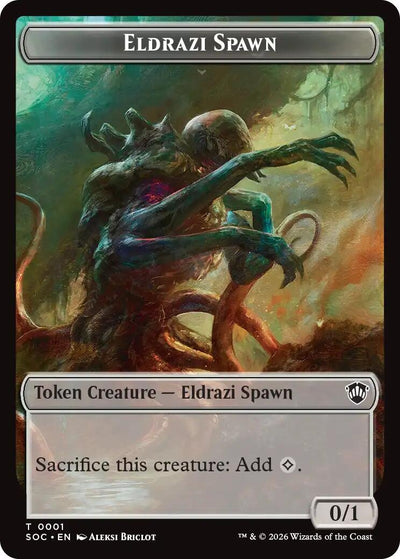 Eldrazi Spawn // Worm Double-Sided Token (1 // 26) (SOC)