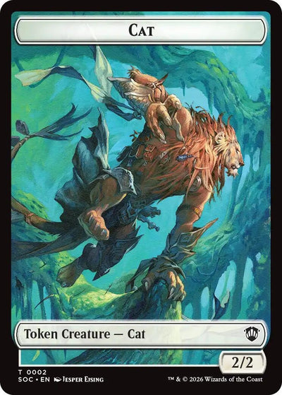 Cat // Inkling (0022) Double-Sided Token (2 // 22) (SOC)