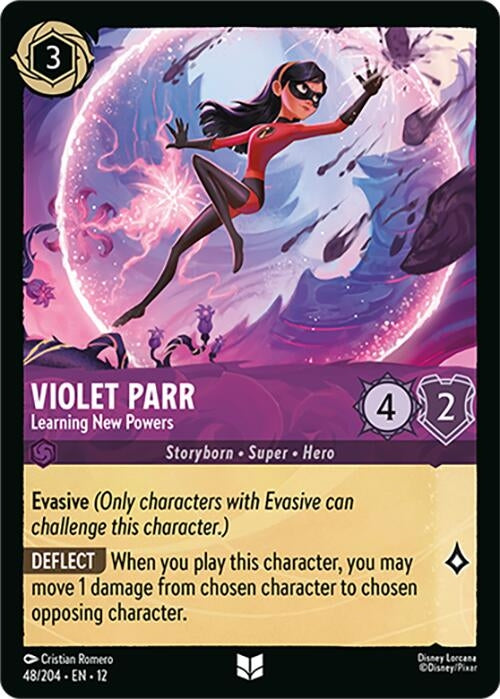 Image for Violet Parr - Learning New Powers (48/204) (12) - Disney Lorcana