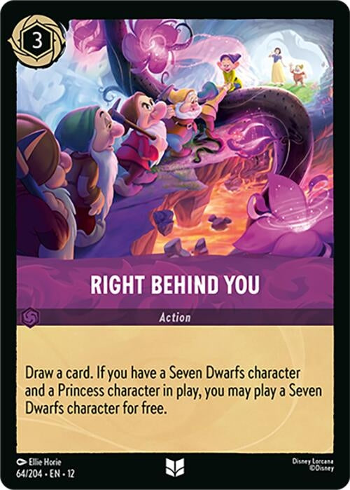 Image for Right Behind You (64/204) (12) - Disney Lorcana