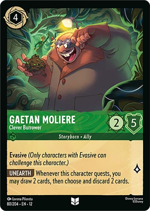 Image for Gaetan Moliere - Clever Burrower (80/204) (12) - Disney Lorcana