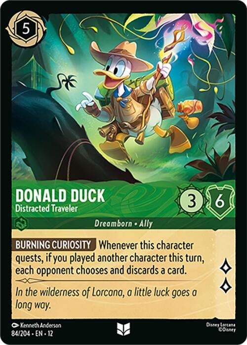 Image for Donald Duck - Distracted Traveler (84/204) (12) - Disney Lorcana