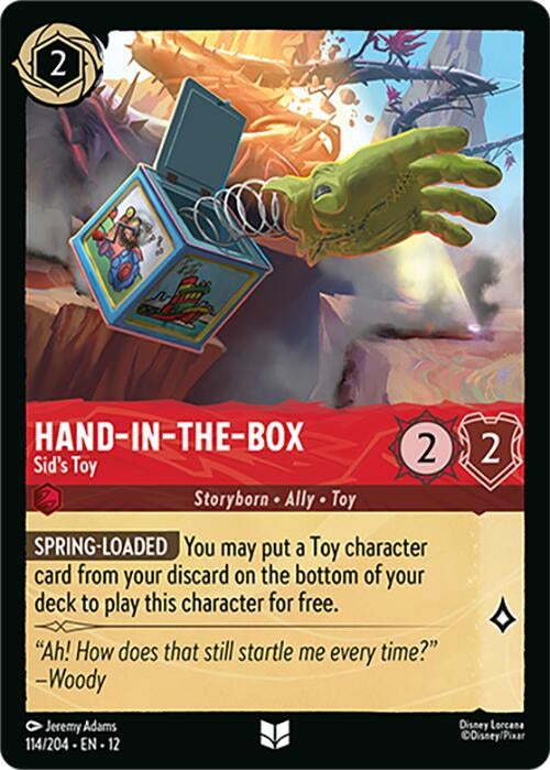 Image for Hand-in-the-Box - Sid's Toy (114/204) (12) - Disney Lorcana