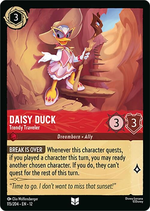 Image for Daisy Duck - Trendy Traveler (115/204) (12) - Disney Lorcana
