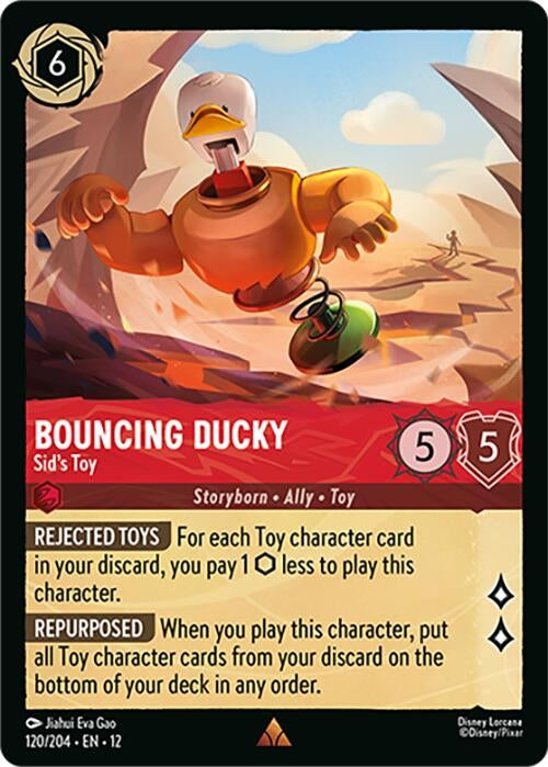 Image for Bouncing Ducky - Sid's Toy (120/204) (12) - Disney Lorcana