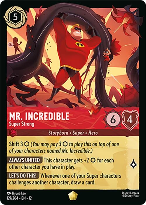 Image for Mr. Incredible - Super Strong (127/204) (12) - Disney Lorcana