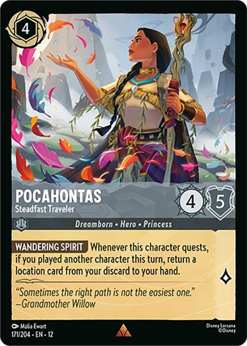 Image for Pocahontas - Steadfast Traveler (171/204) (12) - Disney Lorcana