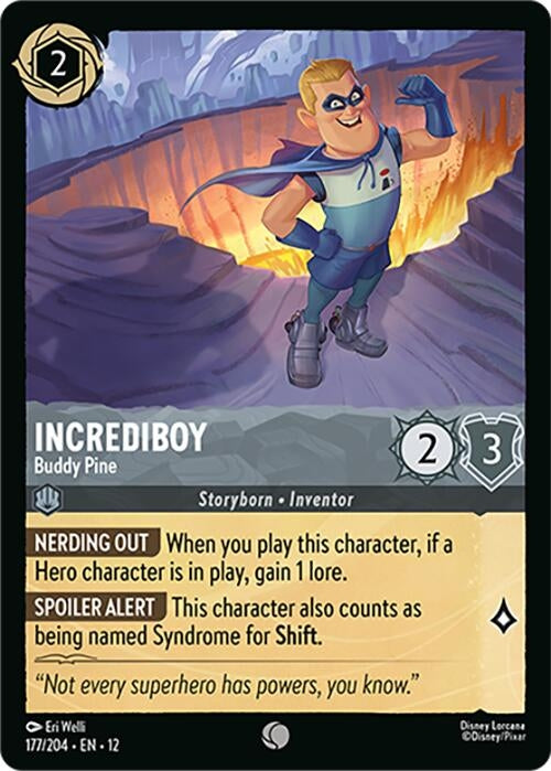 Image for Incrediboy - Buddy Pine (177/204) (12) - Disney Lorcana