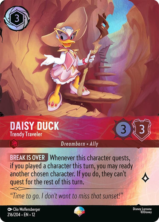 Image for Daisy Duck - Trendy Traveler (Epic) (216/204) (12) - Disney Lorcana