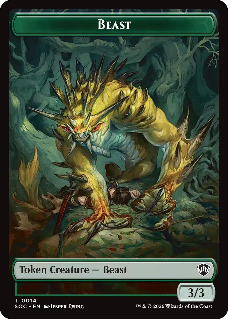 Image for Beast // Primo, The Indivisible Double-Sided Token (14 // 24) (SOC) - Magic: The Gathering